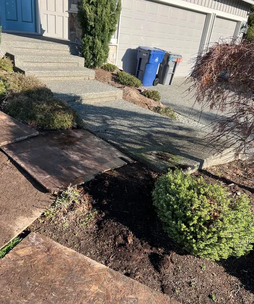 Exposed Aggregate Entry Porch And Steps Replacement in Everett 